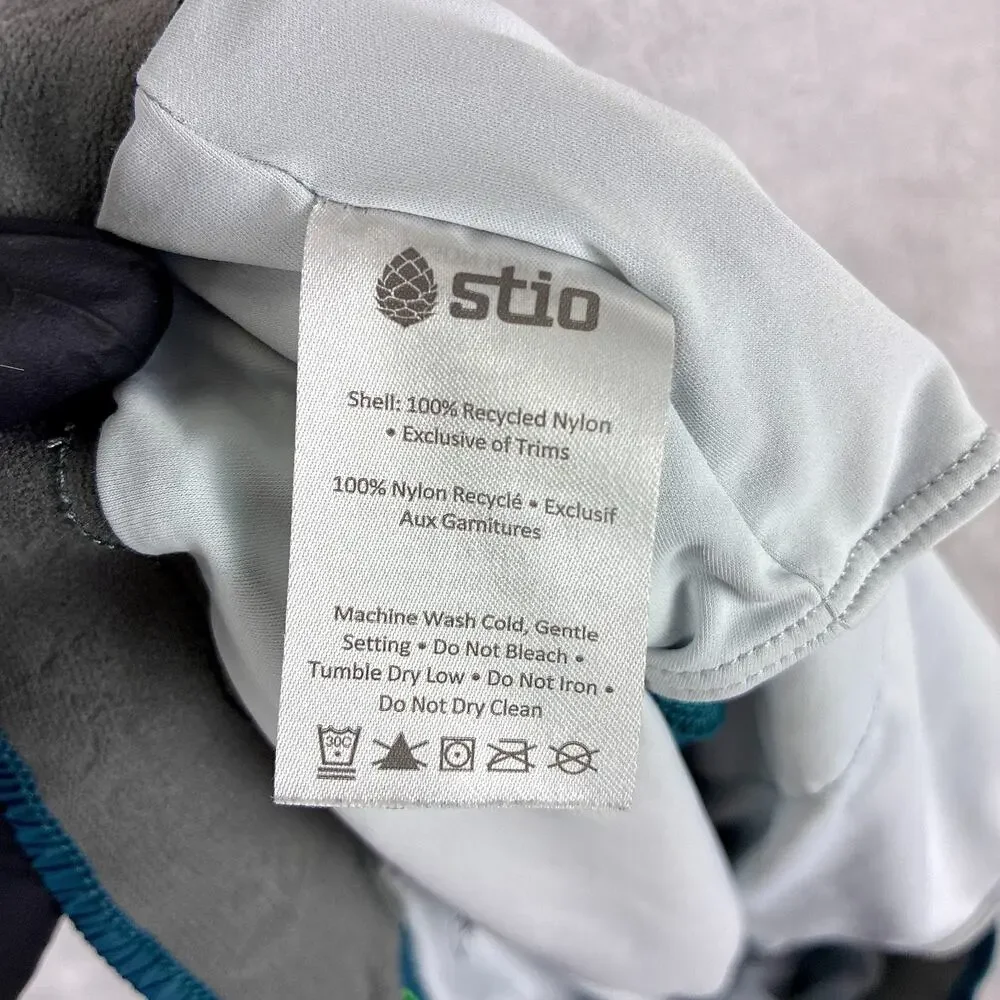 Stio Shorts Mens M Blue Bounder Nylon Lined Performance Stretch Running Workout